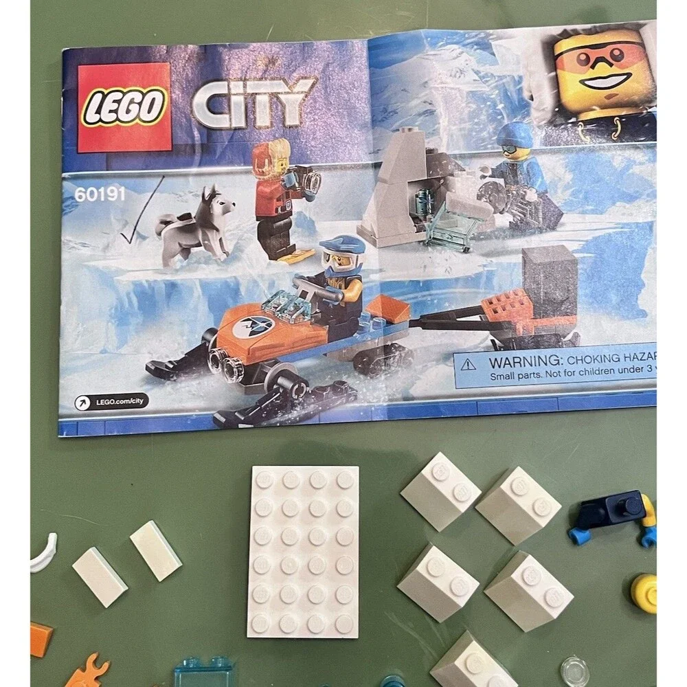 LEGO City 60191 Arctic Exploration Team Incomplete Instruction Manual Toys